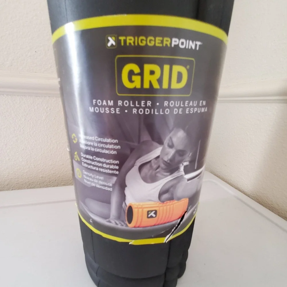 New TriggerPoint GRID Foam Roller Black Muscle Massage Therapy Fitness